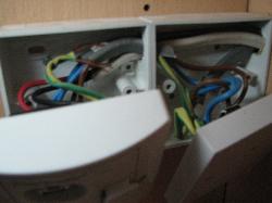 RCD and socket exposed