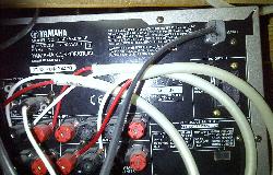 Yamaha AV Amp Rear Panel